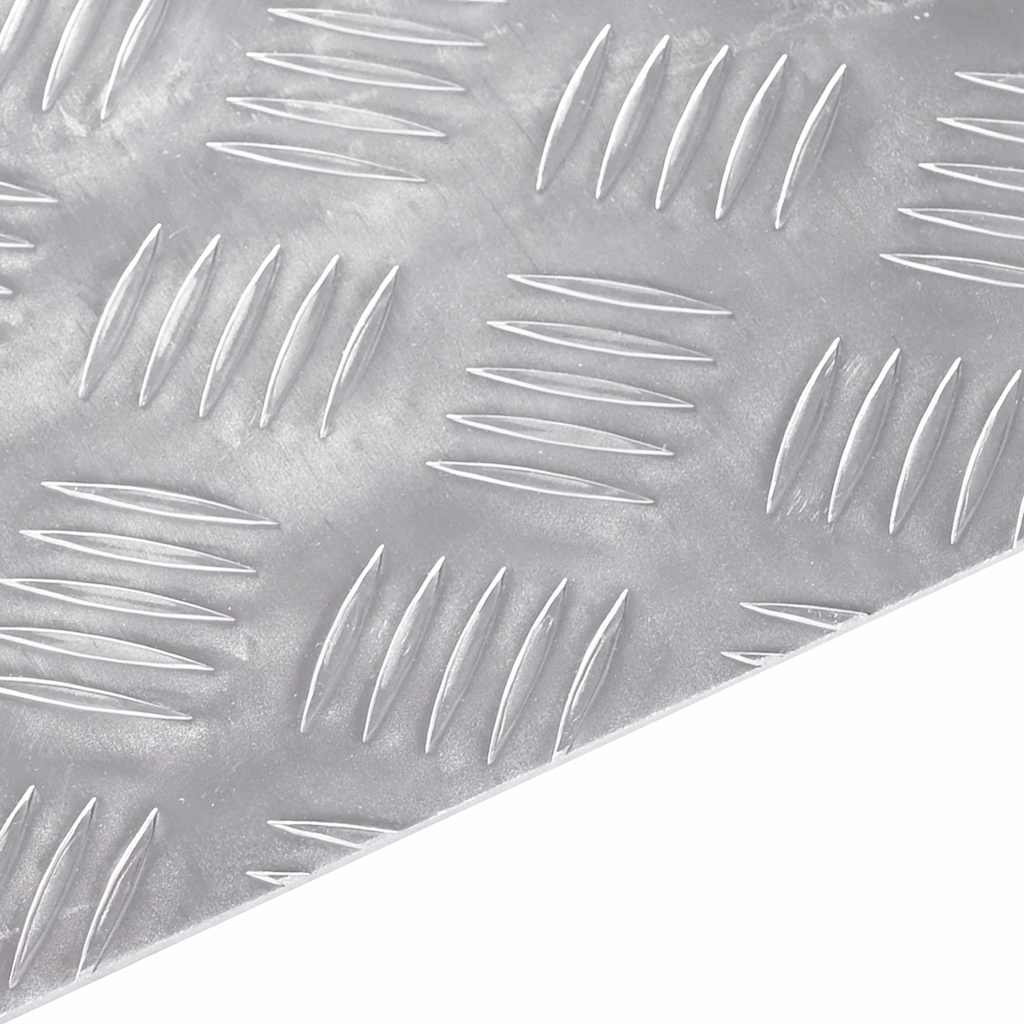 Laiptų danga Stačiakampio 4 pcs Sidabro 90 x 40 cm Aliuminis