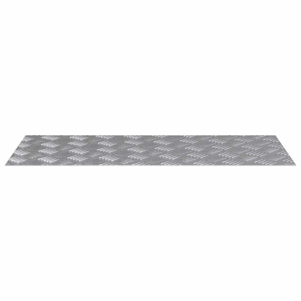 Laiptų danga Stačiakampio 4 pcs Sidabro 90 x 40 cm Aliuminis