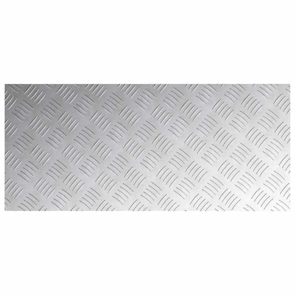 Laiptų danga Stačiakampio 4 pcs Sidabro 90 x 40 cm Aliuminis