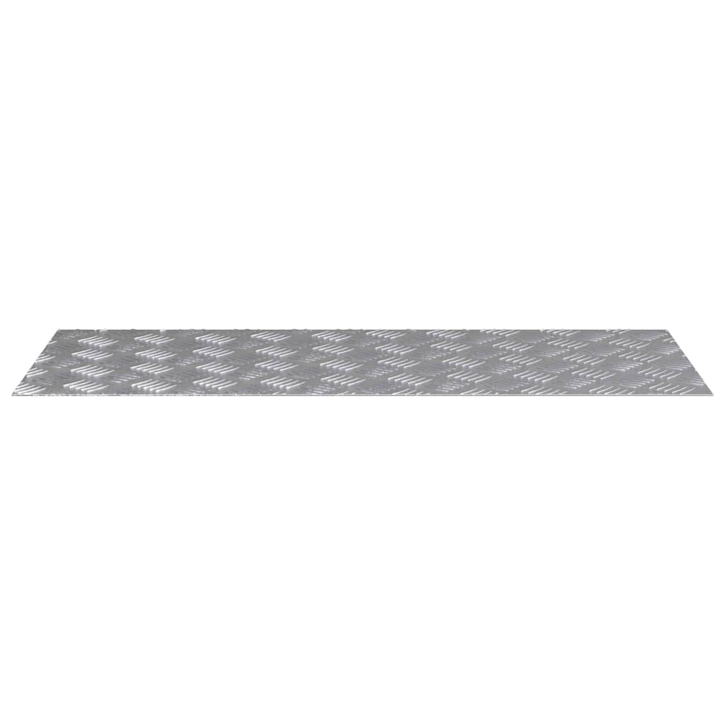 Laiptų danga Stačiakampio 2 pcs Sidabro 100 x 40 cm Aliuminis