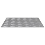 Laiptų danga Kvadrato 2 pcs Sidabro 50 x 50 cm Aliuminis