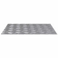 Laiptų danga Stačiakampio 4 pcs Sidabro 60 x 50 cm Aliuminis