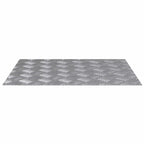 Laiptų danga Stačiakampio 4 pcs Sidabro 60 x 50 cm Aliuminis