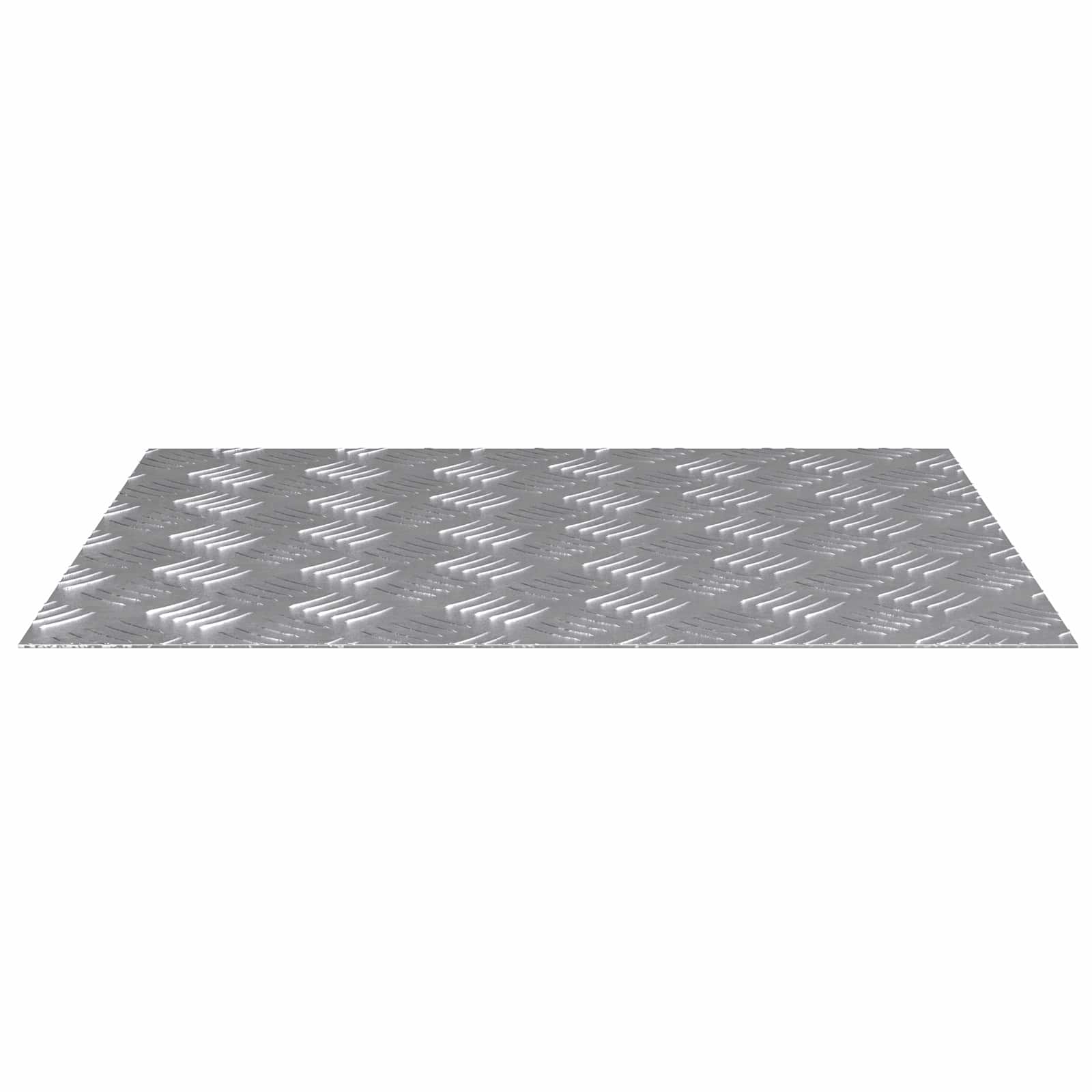 Laiptų danga Stačiakampio 4 pcs Sidabro 60 x 50 cm Aliuminis