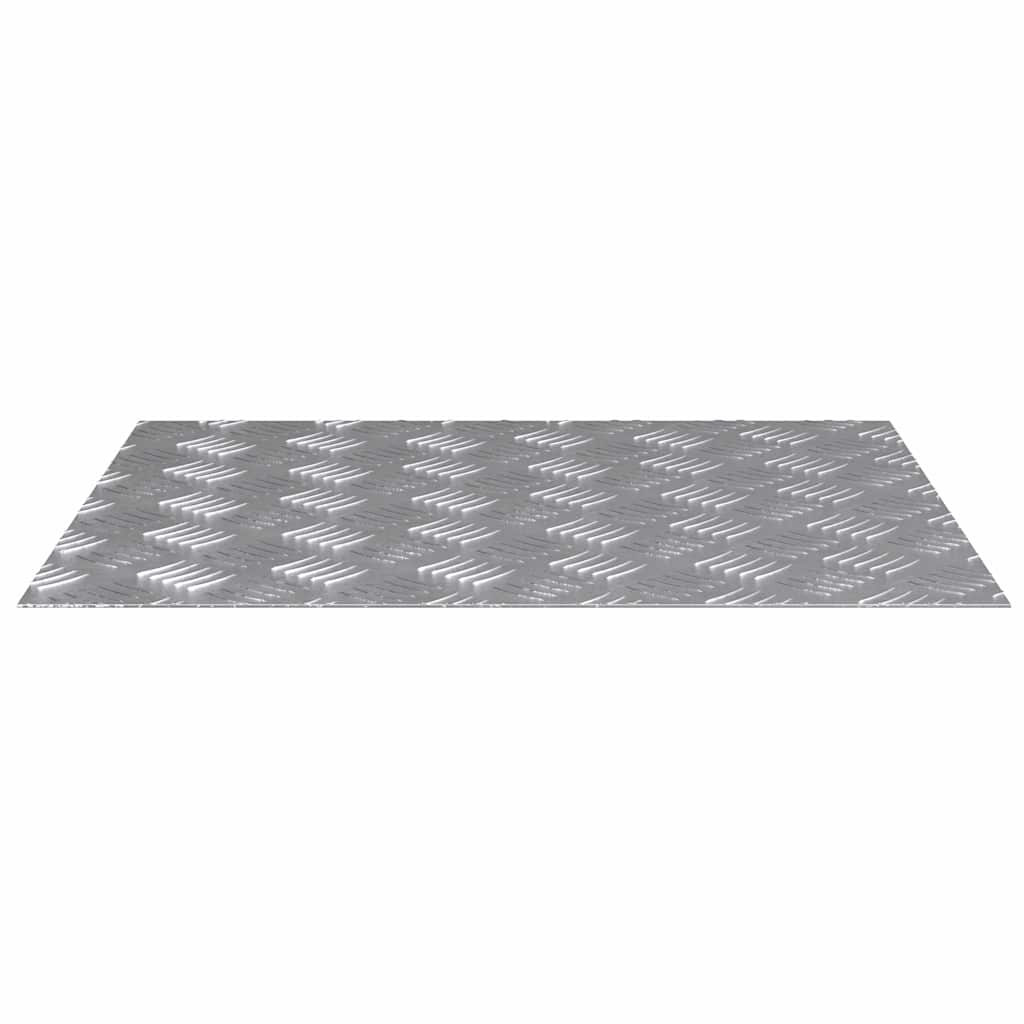 Laiptų danga Stačiakampio 2 pcs Sidabro 60 x 50 cm Aliuminis