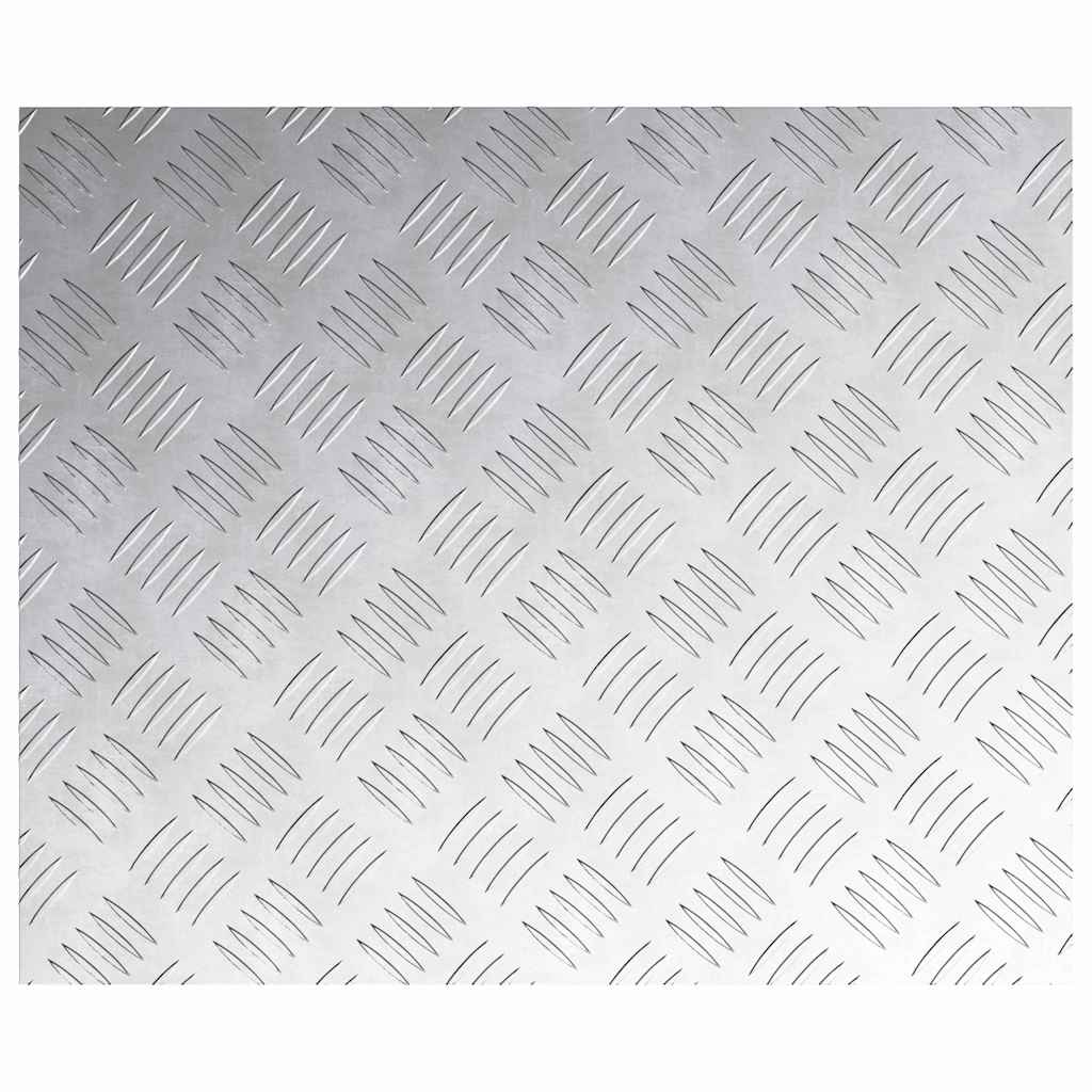 Laiptų danga Stačiakampio 2 pcs Sidabro 60 x 50 cm Aliuminis