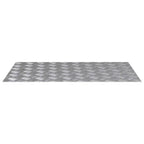 Laiptų danga Stačiakampio 4 pcs Sidabro 80 x 50 cm Aliuminis