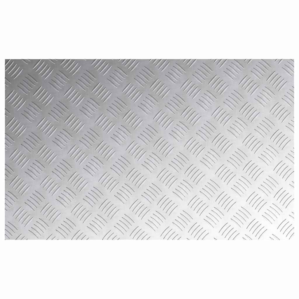 Laiptų danga Stačiakampio 4 pcs Sidabro 80 x 50 cm Aliuminis