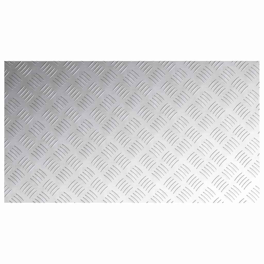 Laiptų danga Stačiakampio 2 pcs Sidabro 90 x 50 cm Aliuminis