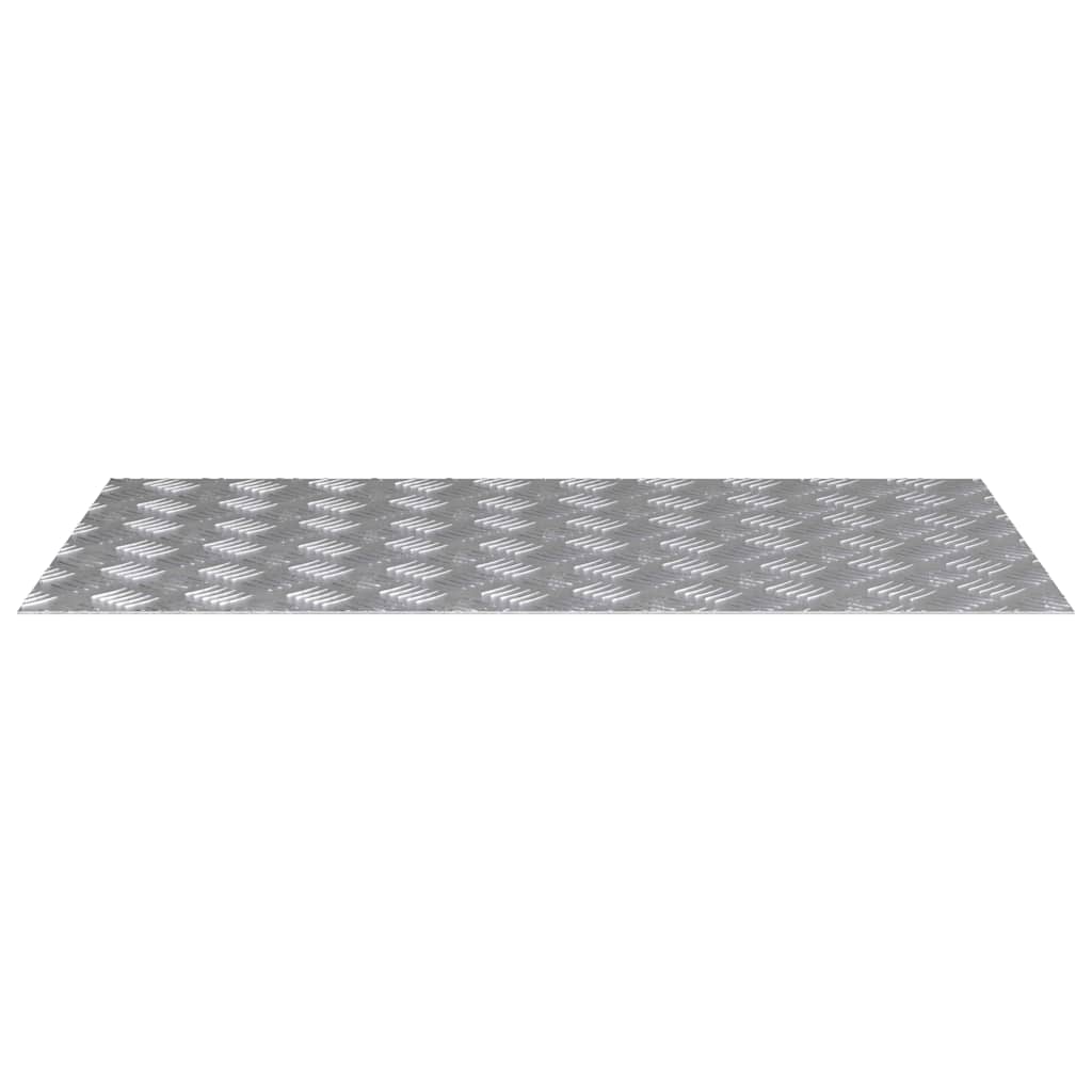 Laiptų danga Stačiakampio 4 pcs Sidabro 90 x 50 cm Aliuminis