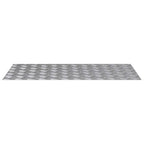 Laiptų danga Stačiakampio 2 pcs Sidabro 100 x 50 cm Aliuminis