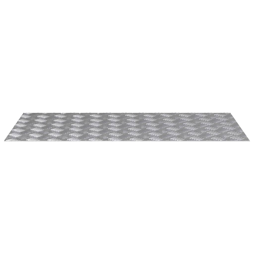 Laiptų danga Stačiakampio 2 pcs Sidabro 100 x 50 cm Aliuminis