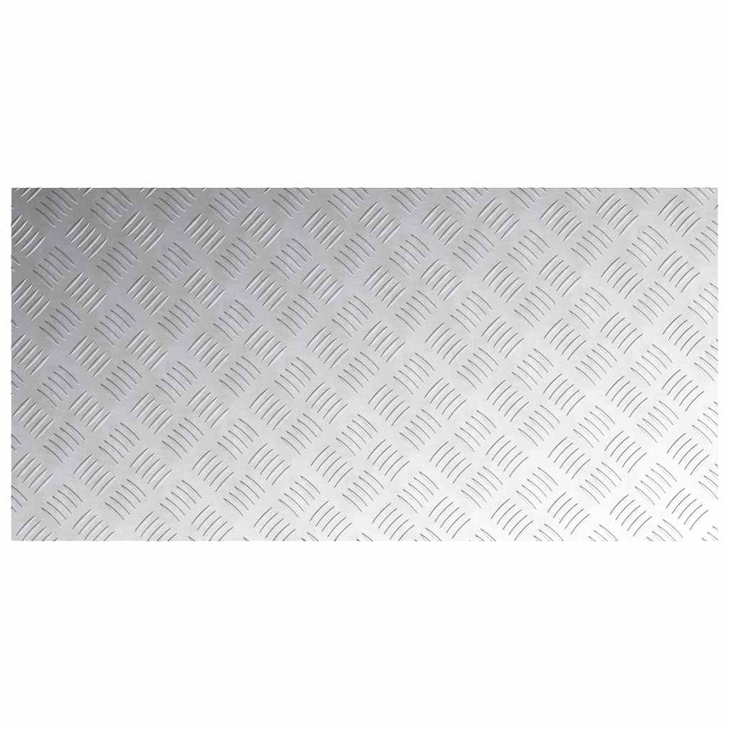 Laiptų danga Stačiakampio 4 pcs Sidabro 100 x 50 cm Aliuminis