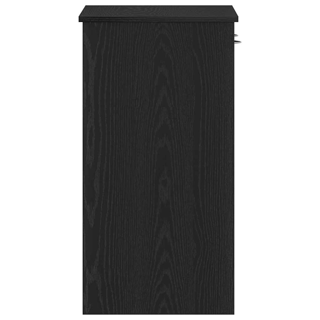 Stalas Juodas ąžuolas 80 x 40 x 75 cm Apdirbta mediena