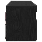 Televizoriaus spintelė 2 pcs Juodas ąžuolas 60 x 35 x 40 cm