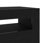 Televizoriaus spintelė 2 pcs Juodas ąžuolas 75 x 35 x 40 cm