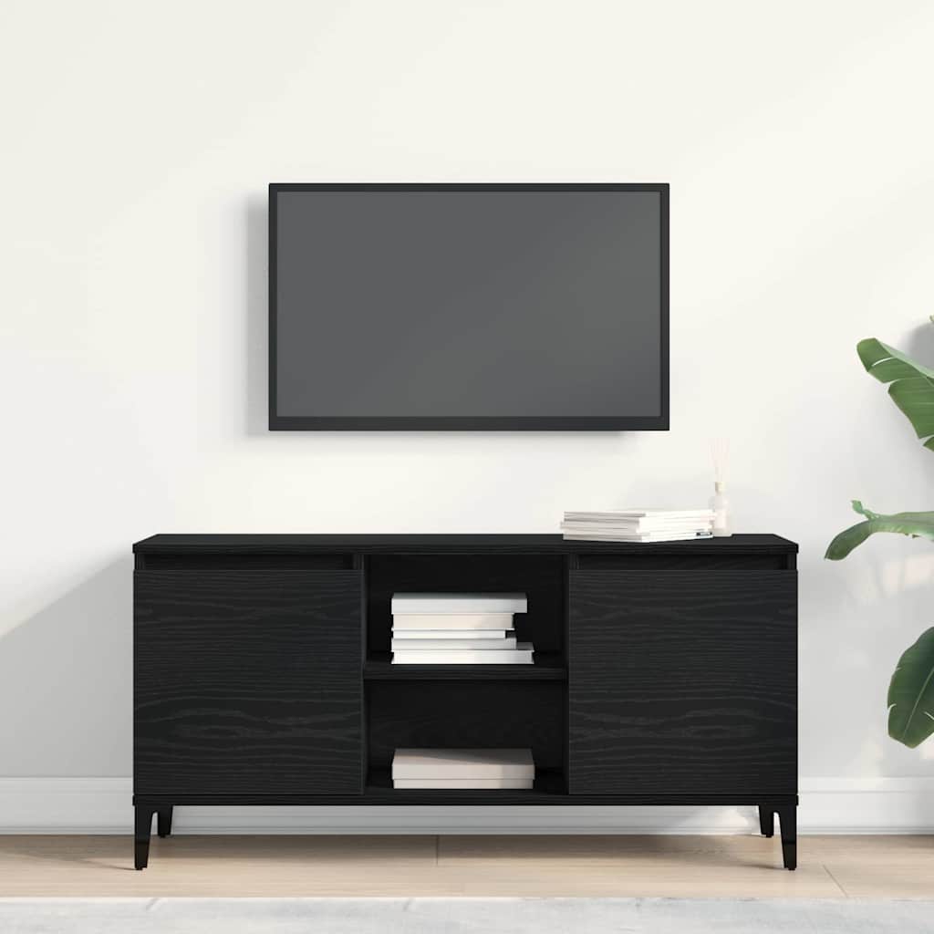 Televizoriaus spintelė Juodas ąžuolas 102 x 35 x 50 cm
