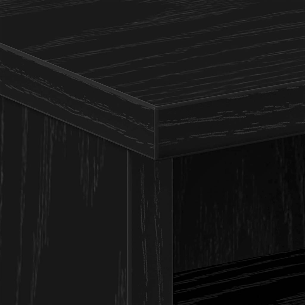 Šalia lovos spintelė 2 pcs juoda ąžuolo 40 x 40 x 50 cm