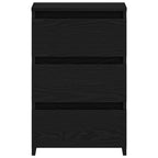 Šalia lovos spintelė 2 pcs juoda ąžuolo 40 x 35 x 62.5 cm