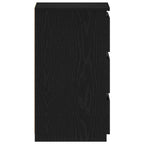 Šalia lovos spintelė 2 pcs juoda ąžuolo 40 x 35 x 62.5 cm