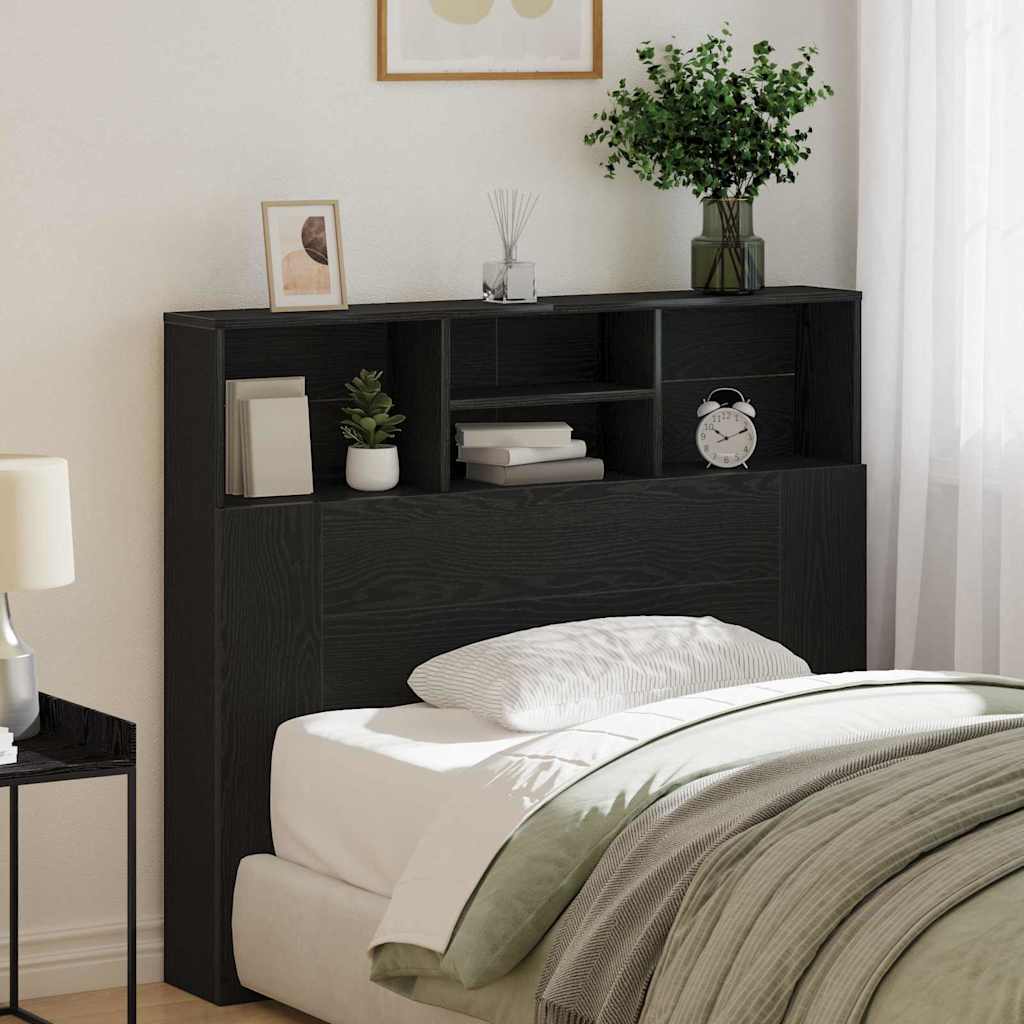 Galvūgalio spintelė Juodas ąžuolas 120 x 19 x 103,5 cm