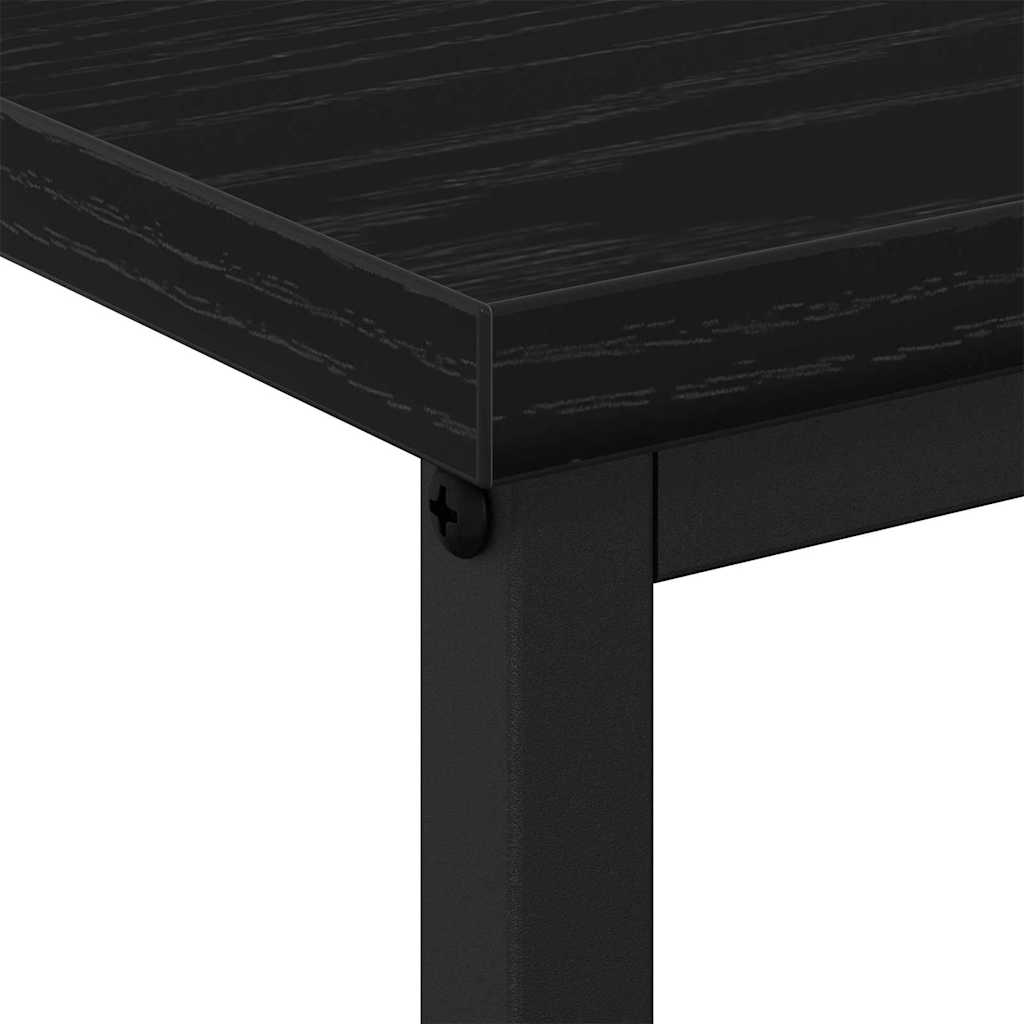 Šalia lovos spintelė 2 pcs juoda ąžuolo 41 x 31 x 80 cm