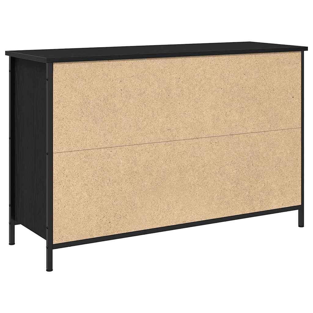 TV spintelių komplektas Juodas ąžuolas 101 x 35 x 65 cm