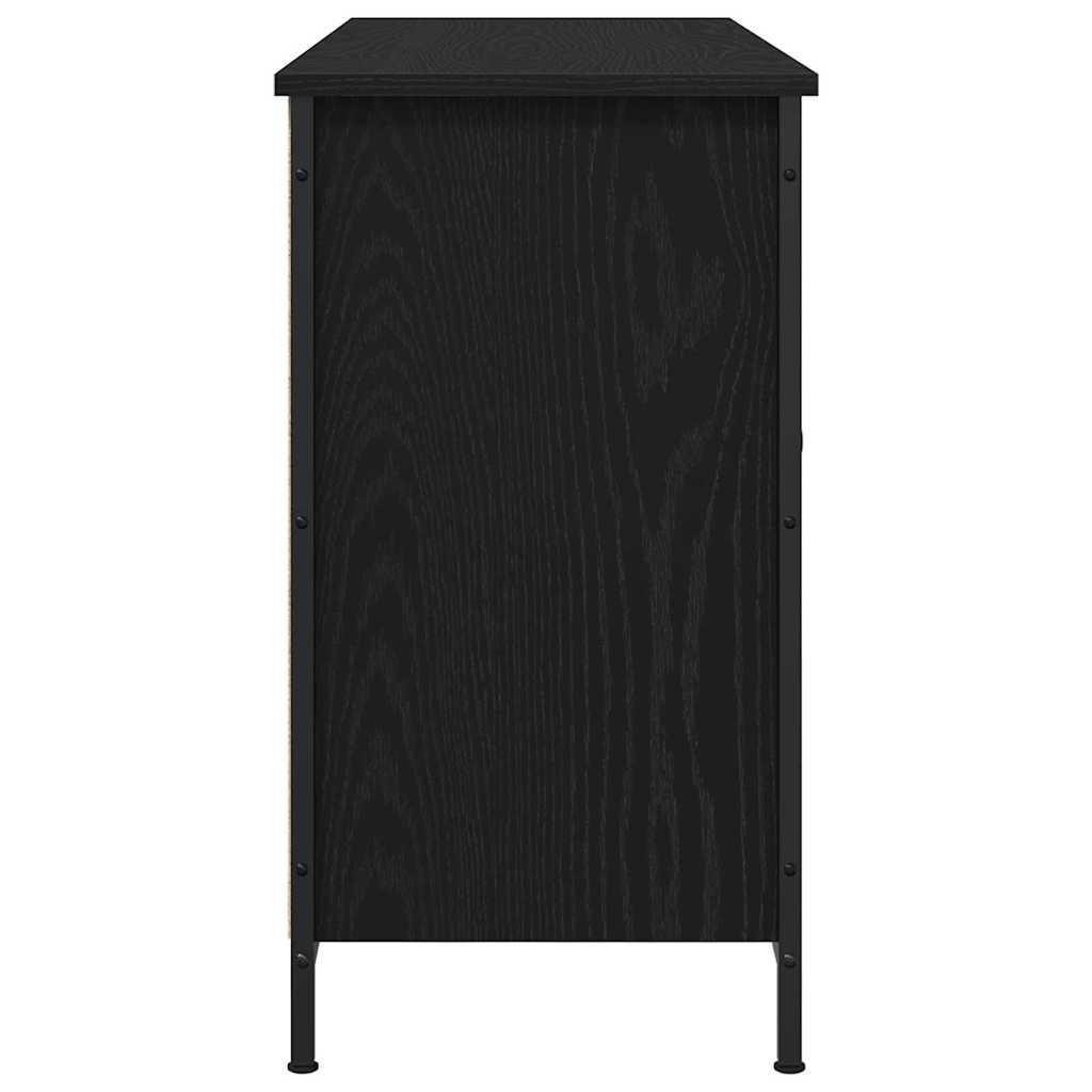 TV spintelių komplektas Juodas ąžuolas 101 x 35 x 65 cm