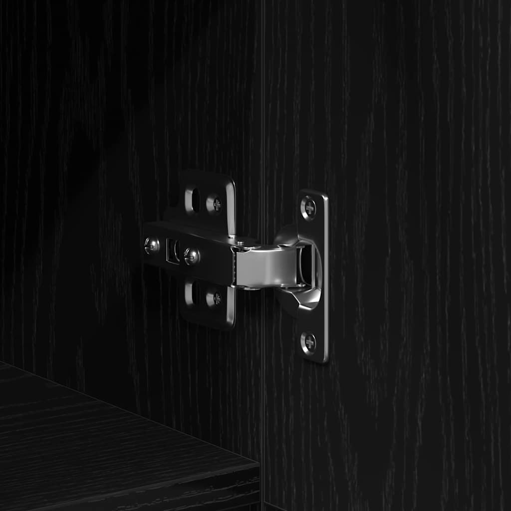 TV spintelių komplektas Juodas ąžuolas 150 x 30 x 50 cm