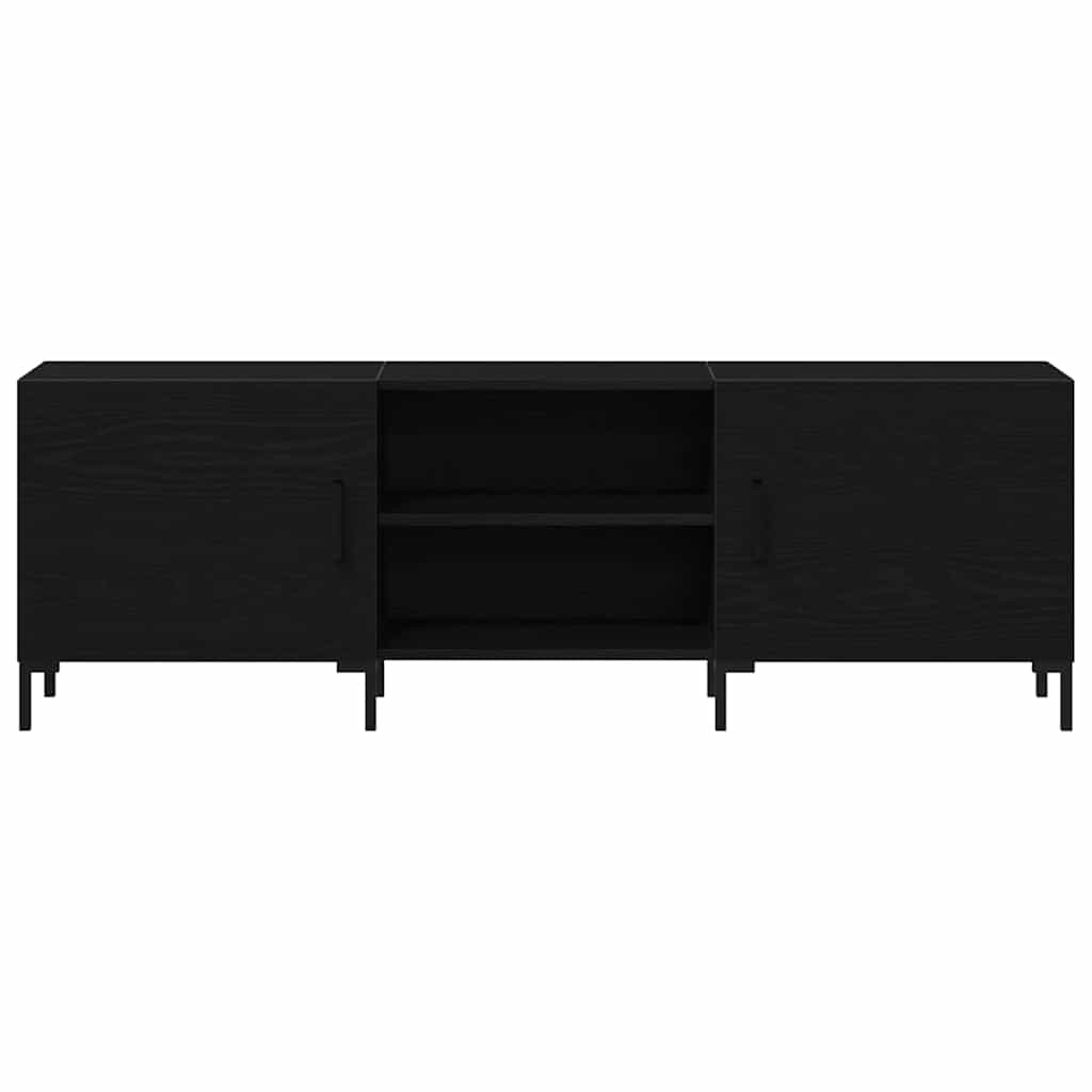 TV spintelių komplektas Juodas ąžuolas 150 x 30 x 50 cm