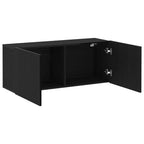 TV spintelių komplektas Juodas ąžuolas 100 x 30 x 41 cm