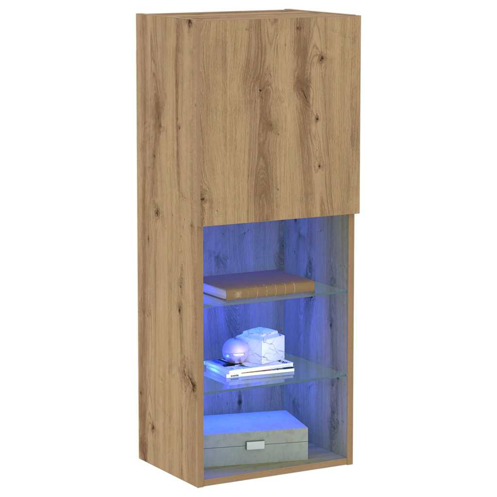 TV spintelių komplektas Amatininkų ąžuolas 40,5 x 30 x 102 cm