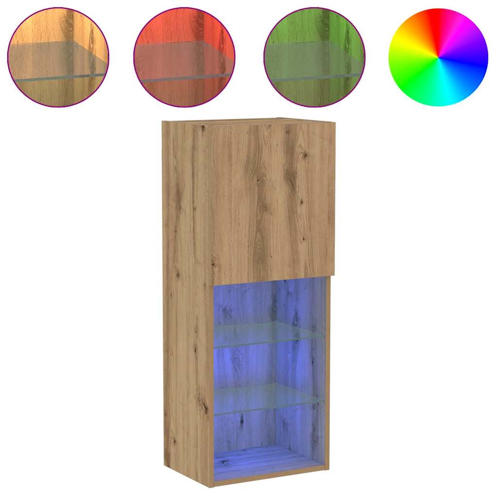 TV spintelių komplektas Amatininkų ąžuolas 40,5 x 30 x 102 cm