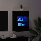 TV spintelių komplektas 2 pcs Juoda 40 x 30 x 60,5 cm