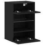 TV spintelių komplektas 2 pcs Juoda 40 x 30 x 60,5 cm