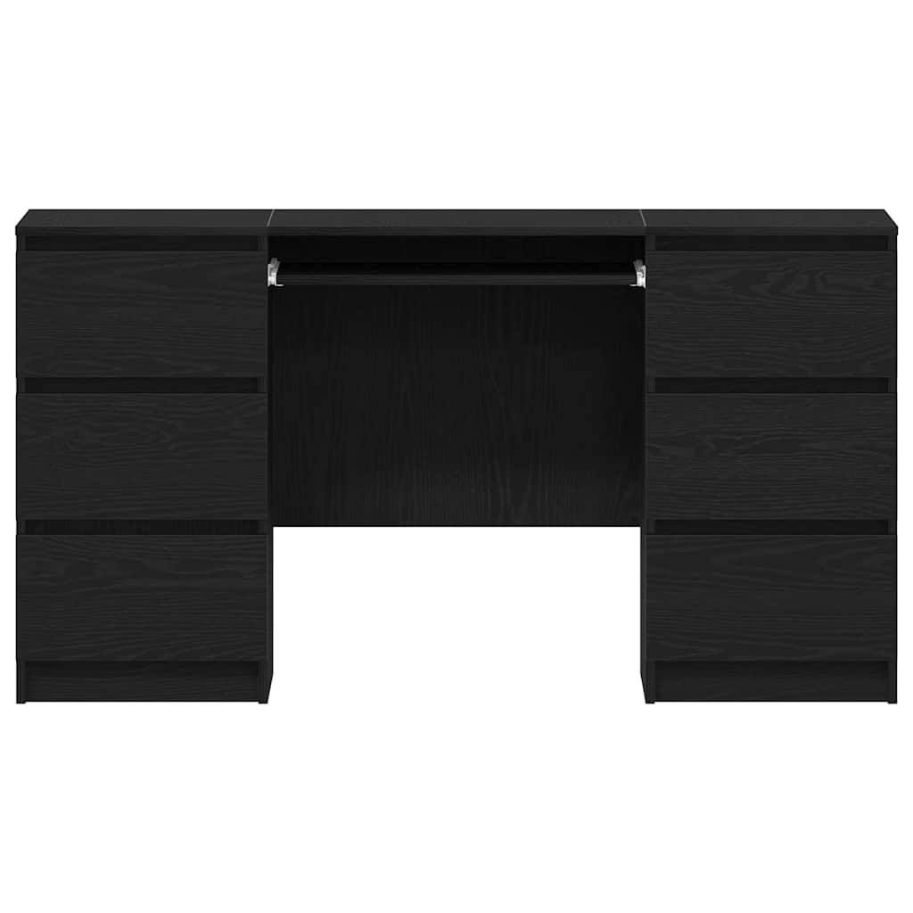 Stalas Juodas ąžuolas 140 x 50 x 76 cm Apdirbta mediena