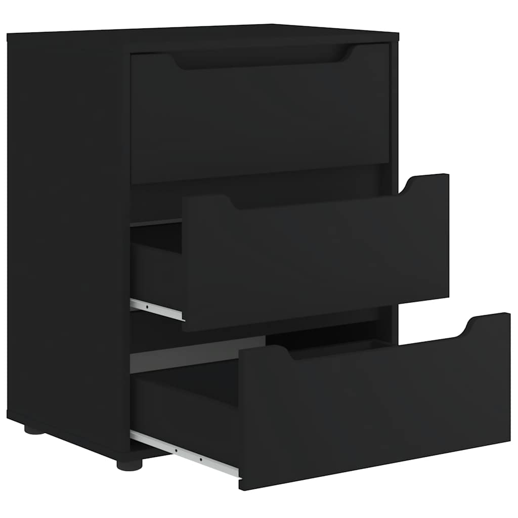 Indauja VISNES Juoda 60x40x73 cm Inžinierinė mediena