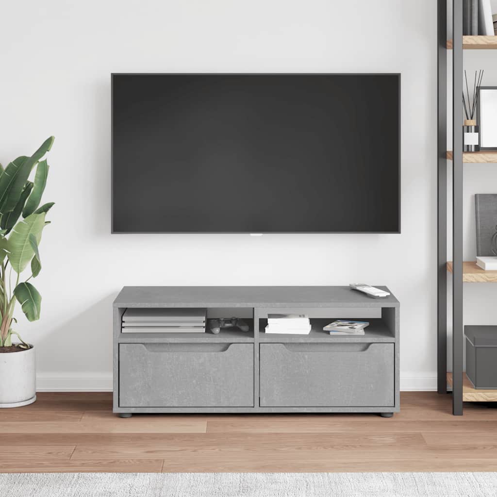 televizoriaus spintelė VISNES Betoninė pilka 100x40x38 cm