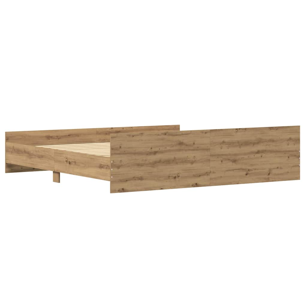 Lovos rėmas su galvūgalio Amatininkų ąžuolas 203 x 203 x 50 cm
