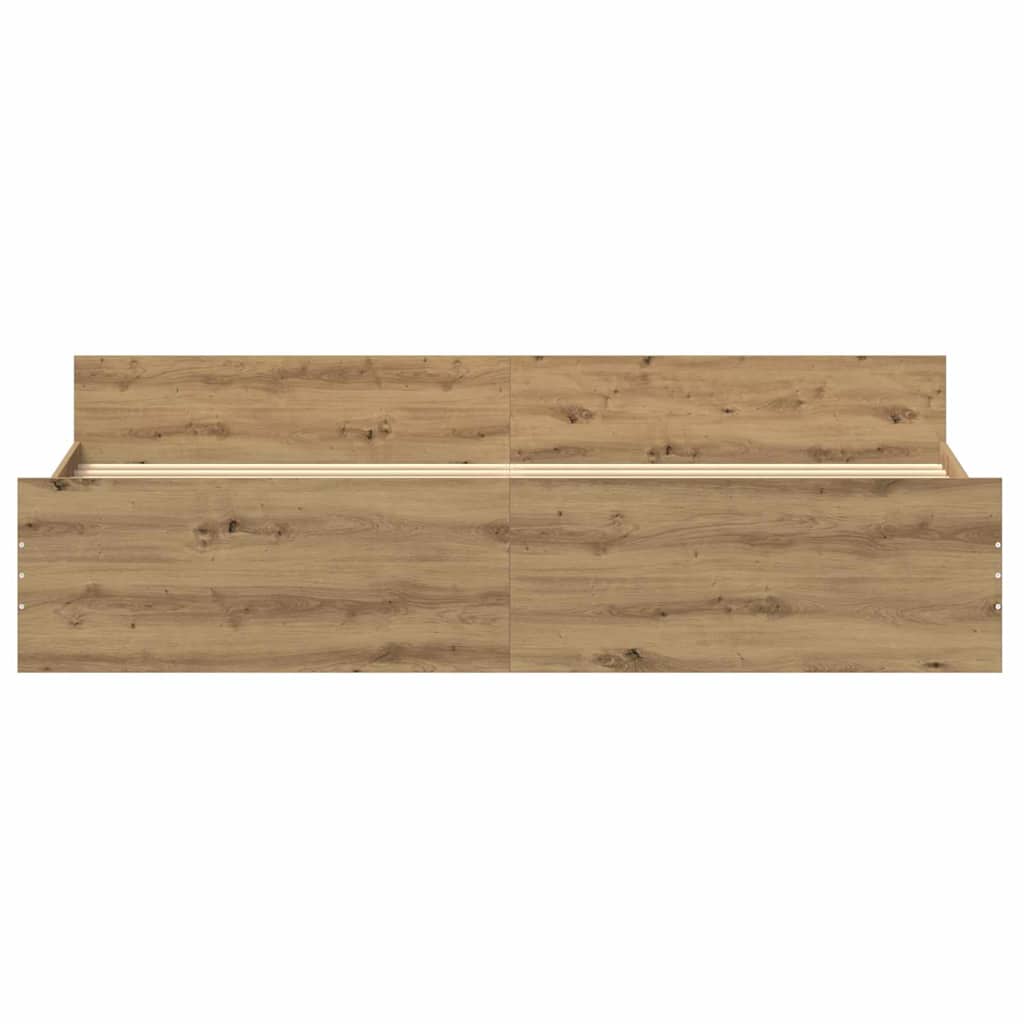 Lovos rėmas su galvūgalio Amatininkų ąžuolas 203 x 203 x 50 cm