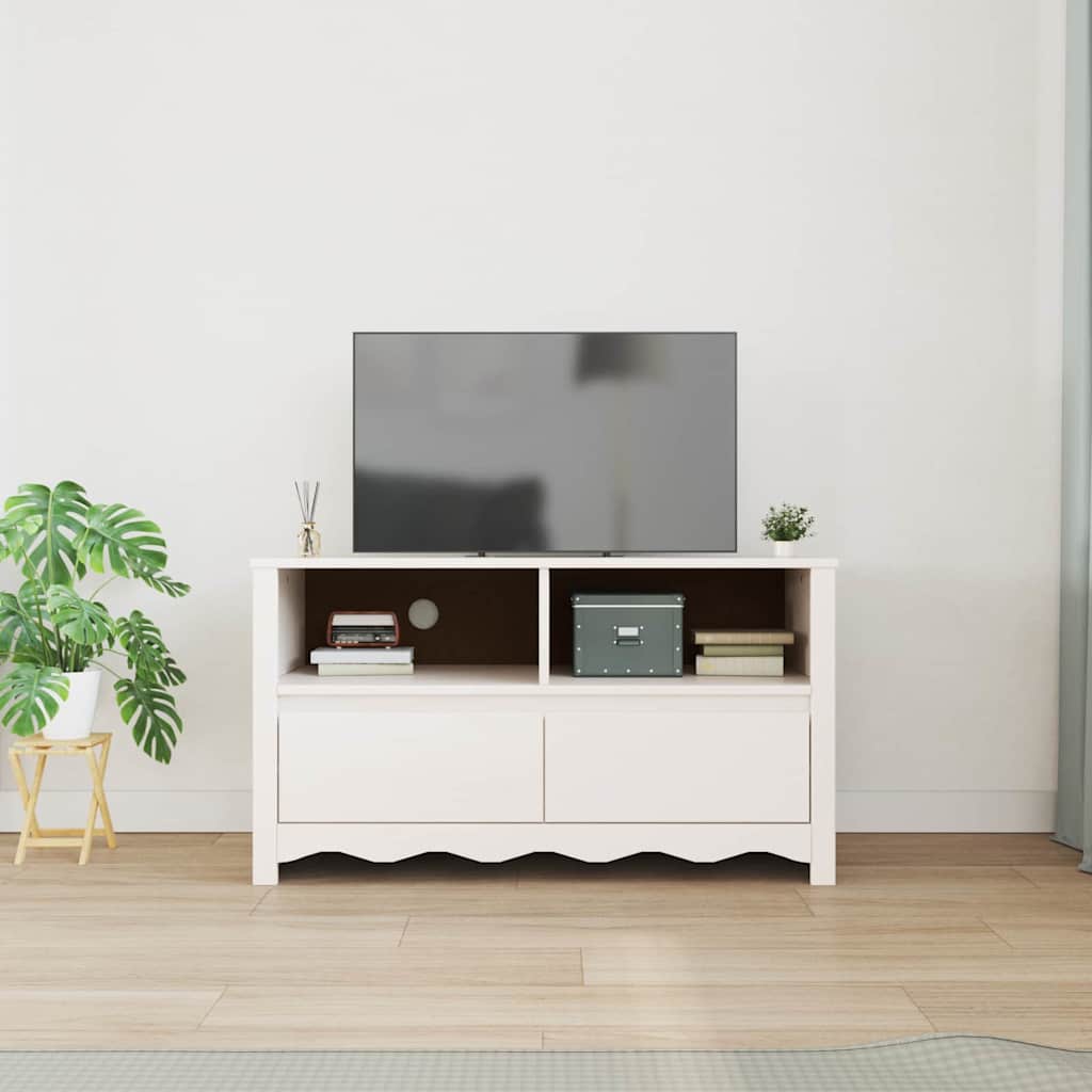 TV spintelė su stalčių Drammen Balta 99 x 43 x 55 cm