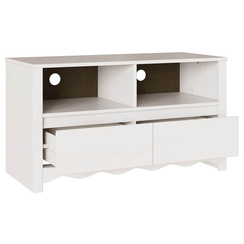 TV spintelė su stalčių Drammen Balta 99 x 43 x 55 cm
