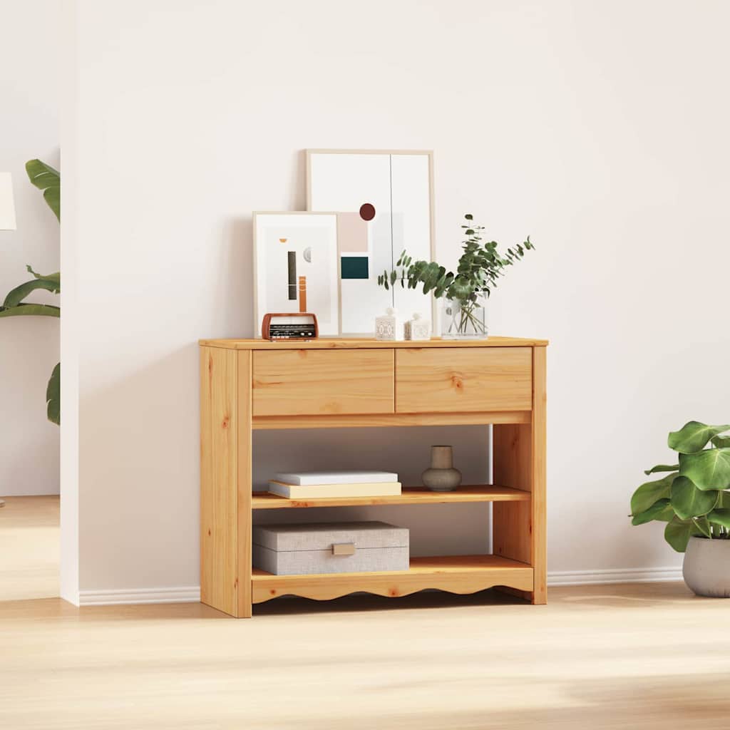 Konsolinis stalas su stalčių Drammen Ąžuolo 89.5 x 37 x 73 cm