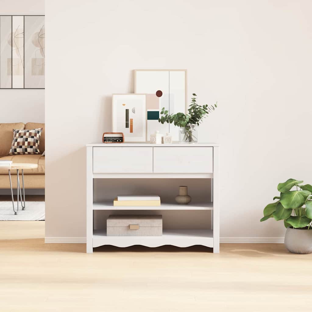 Konsolinis stalas su stalčių Drammen Balta 89.5 x 37 x 73 cm