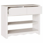 Konsolinis stalas su stalčių Drammen Balta 89.5 x 37 x 73 cm