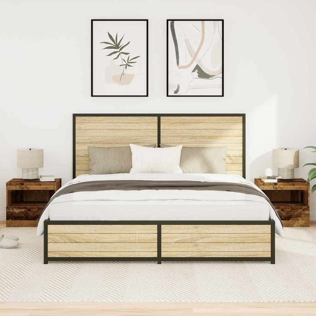 Naktinis staliukas 2 pcs Sena mediena 50 x 40 x 45 cm