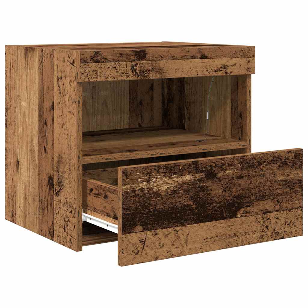 Naktinis staliukas 2 pcs Sena mediena 50 x 40 x 45 cm
