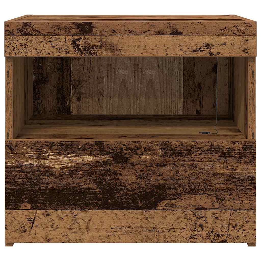 Naktinis staliukas 2 pcs Sena mediena 50 x 40 x 45 cm