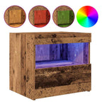 Naktinis staliukas 2 pcs Sena mediena 50 x 40 x 45 cm