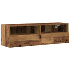 TV sieninė spintelė 2 pcs Senovinis medis 100 x 30 x 30 cm